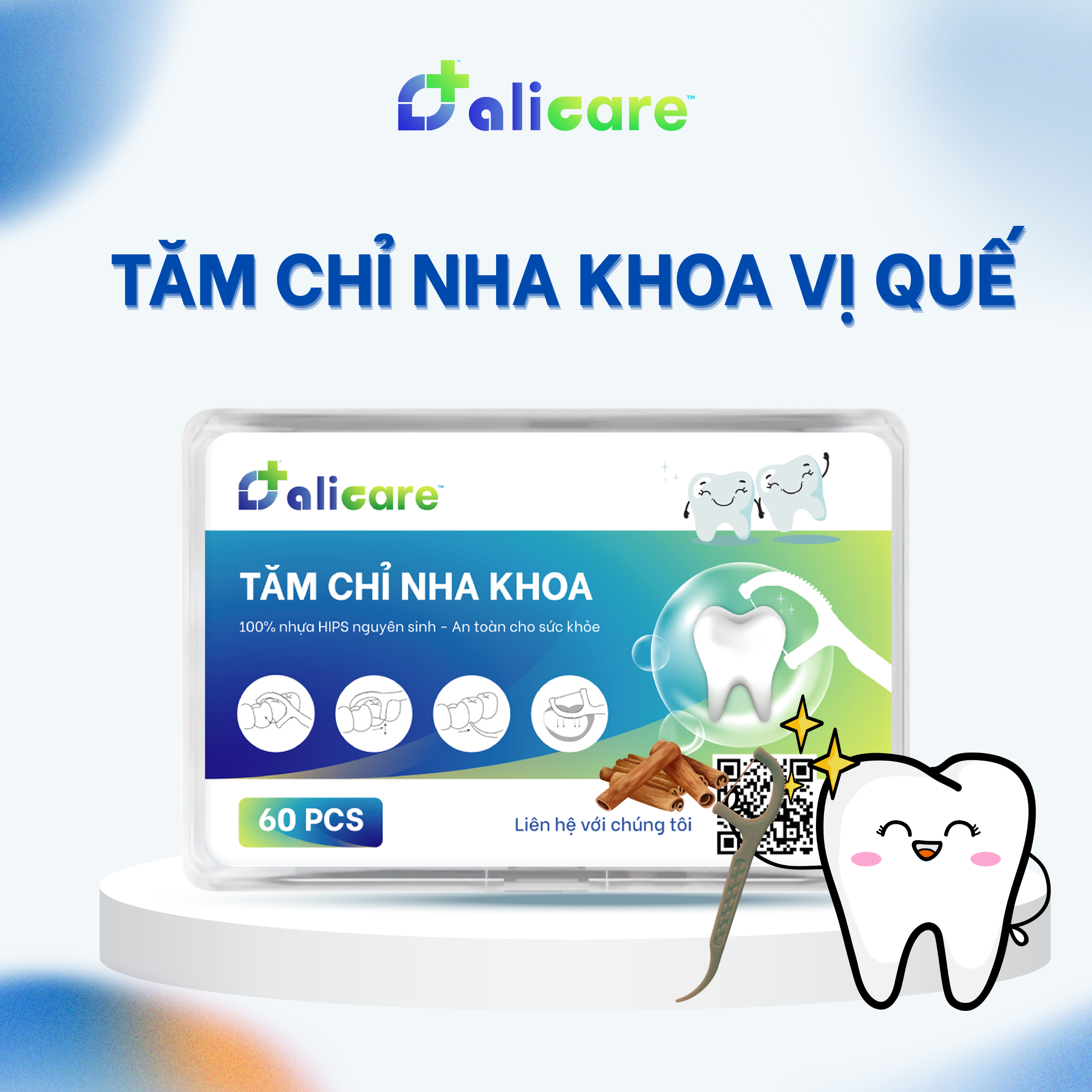 Tăm chỉ nha khoa vị quế